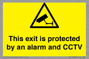 WT15403: This exit is protected by an alarm and CCTV