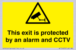 WT15403: This exit is protected by an alarm and CCTV