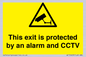 WT15403: This exit is protected by an alarm and CCTV