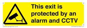 WT15403: This exit is protected by an alarm and CCTV