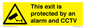 WT15403: This exit is protected by an alarm and CCTV