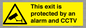 WT15403: This exit is protected by an alarm and CCTV