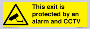 WT15403: This exit is protected by an alarm and CCTV