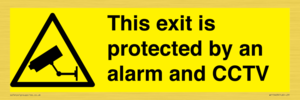 WT15403: This exit is protected by an alarm and CCTV