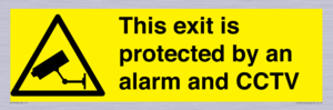 WT15403: This exit is protected by an alarm and CCTV