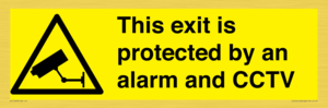 WT15403: This exit is protected by an alarm and CCTV