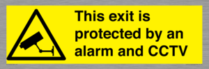 WT15403: This exit is protected by an alarm and CCTV