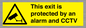 WT15403: This exit is protected by an alarm and CCTV