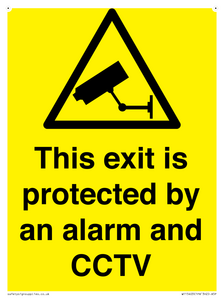 WT15403: This exit is protected by an alarm and CCTV