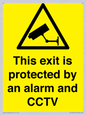 WT15403: This exit is protected by an alarm and CCTV