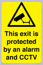 WT15403: This exit is protected by an alarm and CCTV