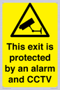 WT15403: This exit is protected by an alarm and CCTV