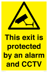 WT15403: This exit is protected by an alarm and CCTV