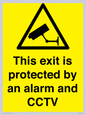 WT15403: This exit is protected by an alarm and CCTV