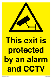 WT15403: This exit is protected by an alarm and CCTV