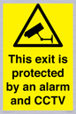 WT15403: This exit is protected by an alarm and CCTV