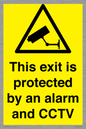 WT15403: This exit is protected by an alarm and CCTV