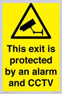 WT15403: This exit is protected by an alarm and CCTV