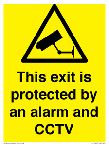 WT15403: This exit is protected by an alarm and CCTV