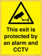 WT15403: This exit is protected by an alarm and CCTV