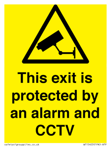 WT15403: This exit is protected by an alarm and CCTV