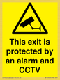WT15403: This exit is protected by an alarm and CCTV