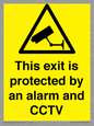 WT15403: This exit is protected by an alarm and CCTV