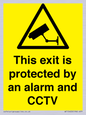 WT15403: This exit is protected by an alarm and CCTV