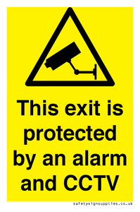 WT15403: This exit is protected by an alarm and CCTV