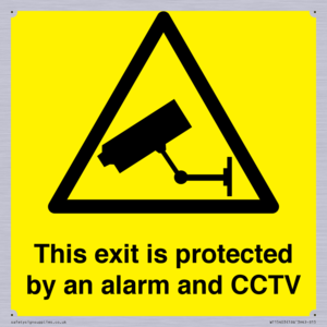 WT15403: This exit is protected by an alarm and CCTV