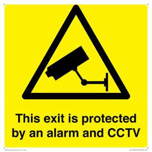 WT15403: This exit is protected by an alarm and CCTV