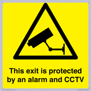 WT15403: This exit is protected by an alarm and CCTV