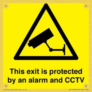 WT15403: This exit is protected by an alarm and CCTV