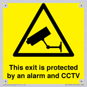 WT15403: This exit is protected by an alarm and CCTV