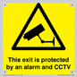 WT15403: This exit is protected by an alarm and CCTV