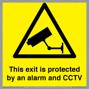 WT15403: This exit is protected by an alarm and CCTV