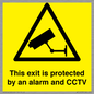 WT15403: This exit is protected by an alarm and CCTV