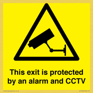 WT15403: This exit is protected by an alarm and CCTV