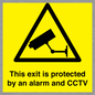 WT15403: This exit is protected by an alarm and CCTV