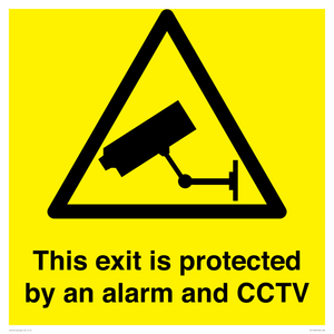 WT15403: This exit is protected by an alarm and CCTV