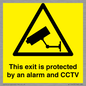 WT15403: This exit is protected by an alarm and CCTV