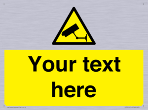 WT3014: Custom CCTV Sign