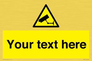 WT3014: Custom CCTV Sign