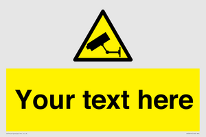 WT3014: Custom CCTV Sign