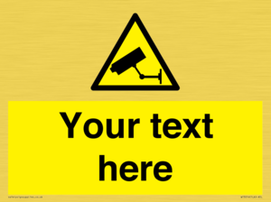 WT3014: Custom CCTV Sign