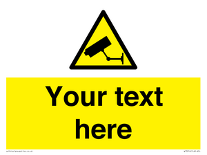 WT3014: Custom CCTV Sign