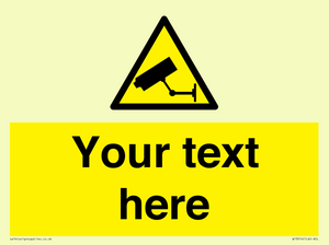 WT3014: Custom CCTV Sign