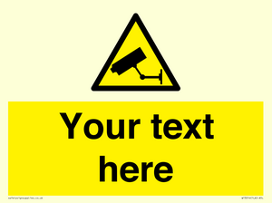 WT3014: Custom CCTV Sign