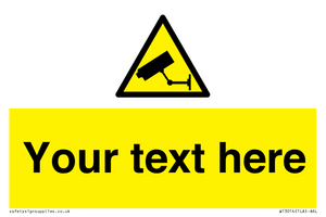 WT3014: Custom CCTV Sign