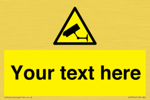 WT3014: Custom CCTV Sign